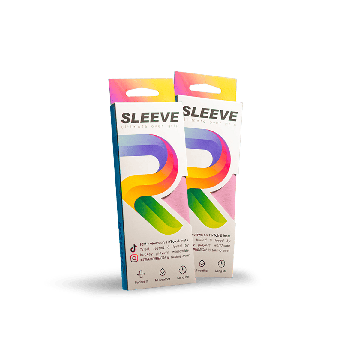 Junior Sleeve Grip Double Pack Pink